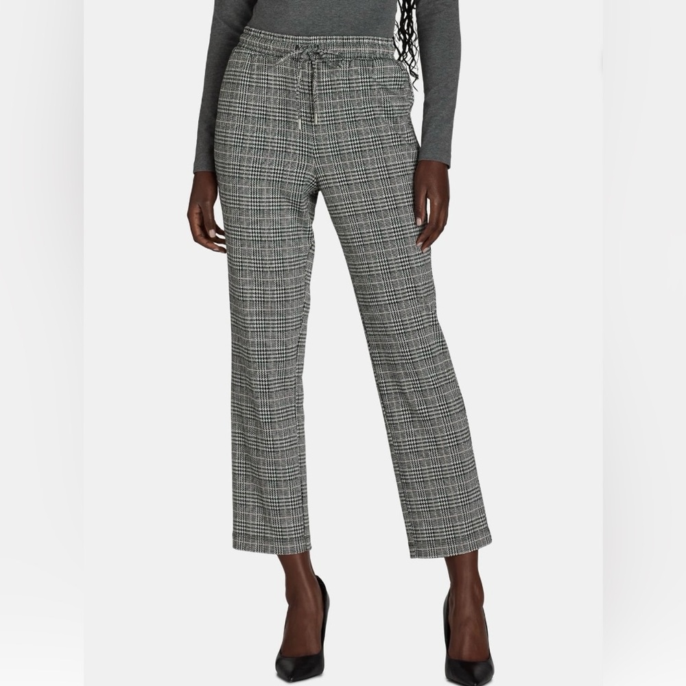 Gray Plaid Women's Pants
